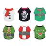 Pet Sweat-Wicking T-Shirt: Halloween & Christmas Styles for Small Dogs & Cats