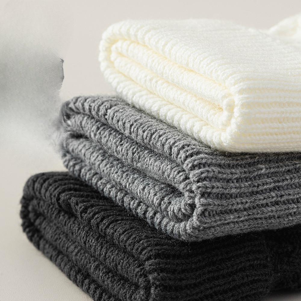Lace Pile Sock Women's Autumn and Winter Knitted Leg Coverings Are Slimming, Thickened and Warm, Paired with Leather Shoes