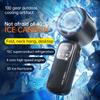 2026 New Digital Display 4000mAh Ice Cooling Mini Electric Fan Hanging Neck Handheld Fan Portable Turbo High-speed Folding Fan