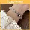 Elegant Bell French Cat Eye Stone Bracelet Luxurious Summer Fashion Women For
