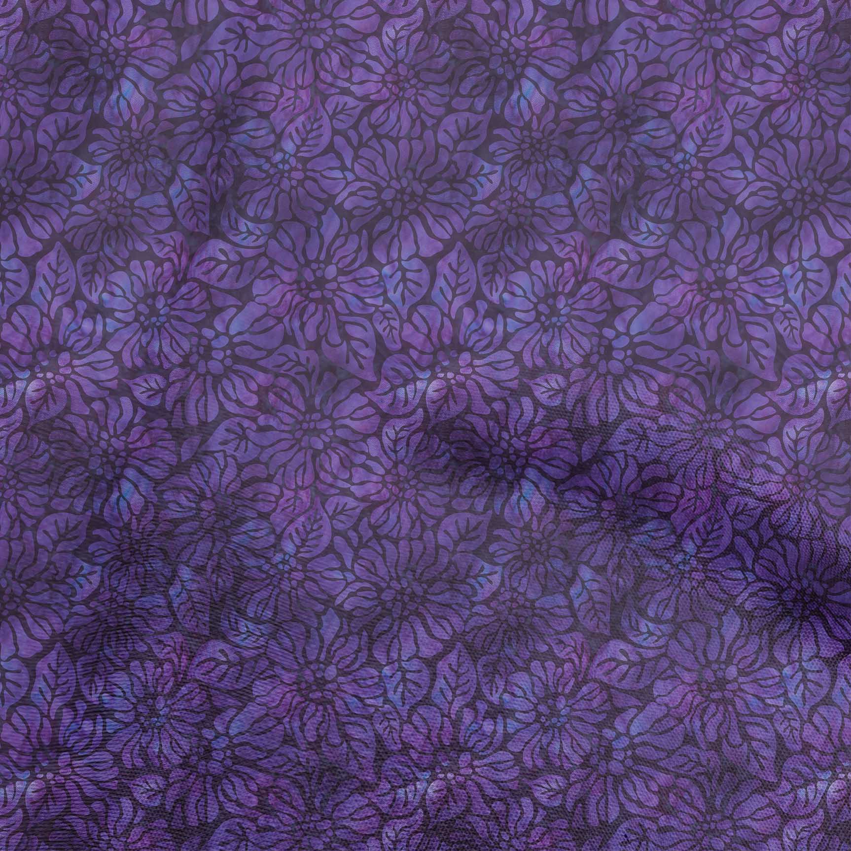 

oneOone Cotton Flex Gray Fabric Aian Batik Diy Clothing Quilting Fabric Print Fabric By Yard 40 Inch 42 Inch Wide - Viscose Chiffon Фіолетовий