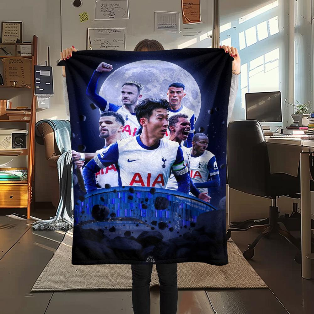 

The Spurs Print FlAannel Blanket, High quality Comfortable for All Seasons, Home Decor, Warmth and Comfort 80cm x 120cm