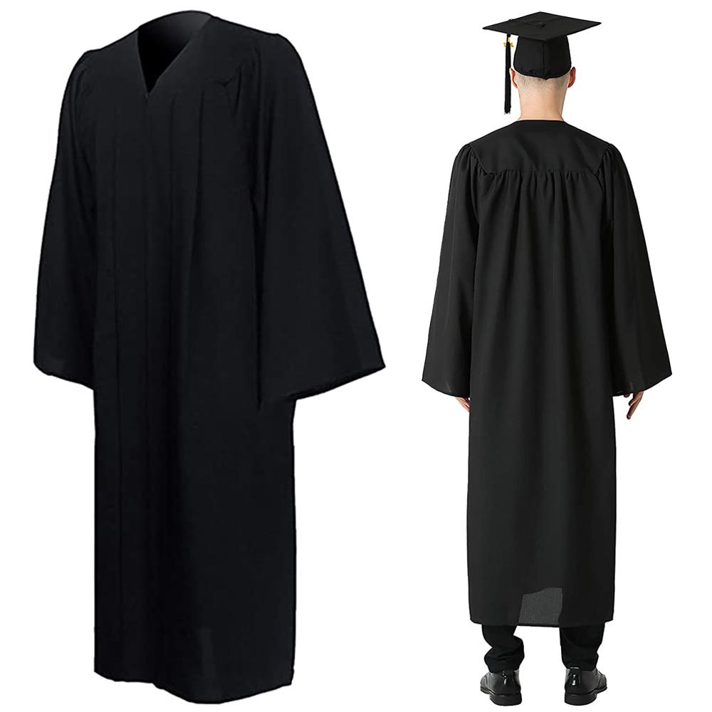 

Grad University Graduation Gown Set Mortarboard Hat Bling Removable Tassel 2023 Happy Graduation S