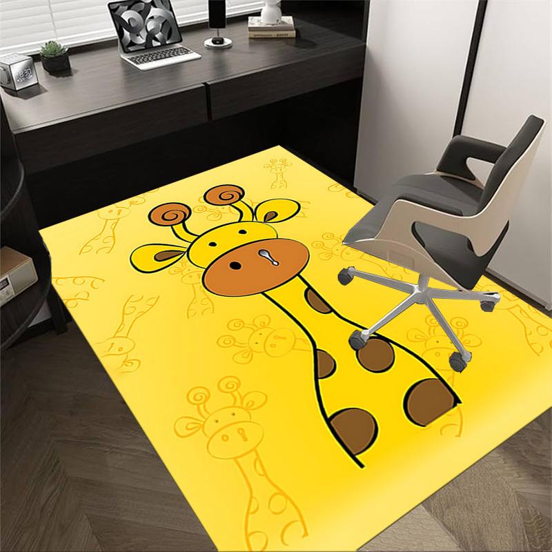 1PC giraffe pattern Extra Large Non Slip Floor carpet, Office, family, bedroom Large Area Rug Indoor Rugs, Vibrant Colors