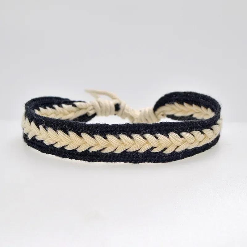 Bohemia Weave Rope Friendship Bracelets For Woman Men Cotton Handmade Charm Bracelet & Bangles Ethnic Jewelry Gifts