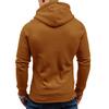 Men's Autumn Casual Solid Long Sleeve Hoodie Sweatshirt Top Outwear