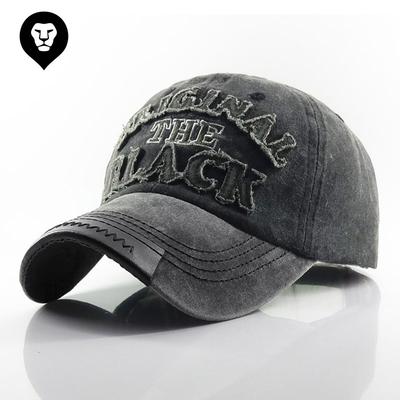 New European and American Original Black Washed Denim Baseball Cap Outdoor Sports Sunshade Duck Tongue Hole Hat