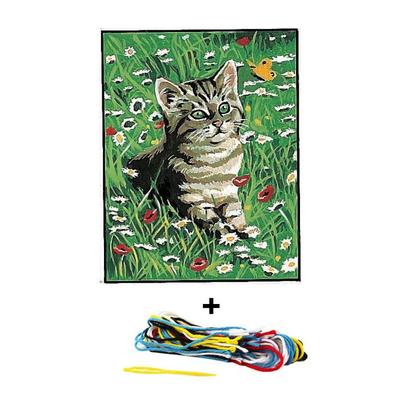 Canvas Kit 18 X 14 Cm Margot Canvas Model Cat In the Field