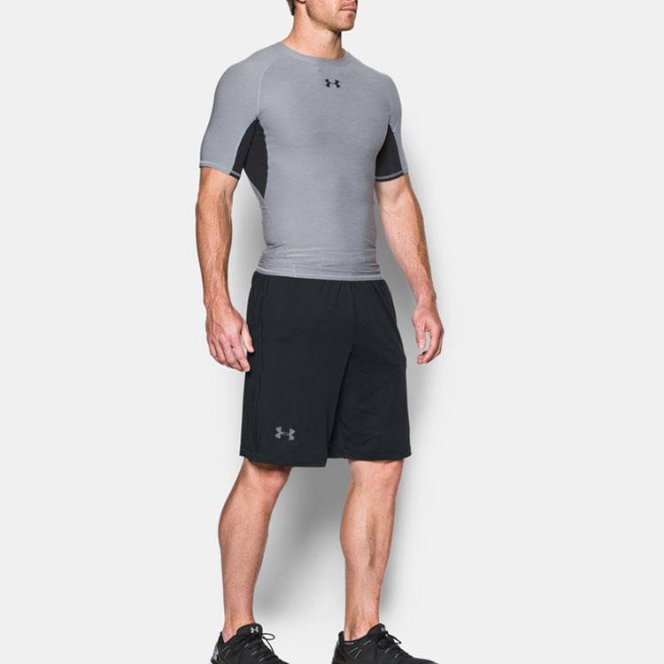 Under Armour Casual Sports Basketball Running Quick-Dry Fitted Shorts Men Shorts Black 1253527-001