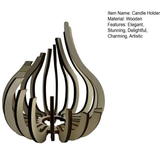 Holzkerzenhalter Moderner Minimalistischer Stil Kerzenständer Teelichthalter Handgefertigter Kerzenständer für Esstisch Kamin Regal Zuhause