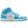 Jordan 1 Mid Dark Powder Blue White Sail Neutral Grey Women's BQ6472-400