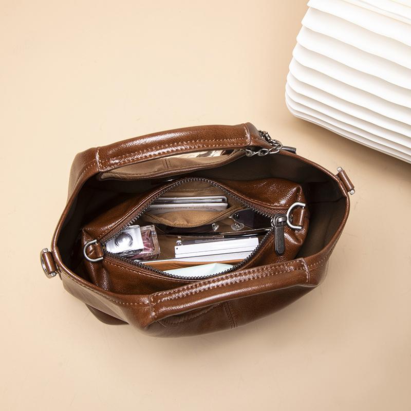 Retro Bucket Handbag for Women  Sophisticated Texture  Elegant and Versatile  Single Shoulder Crossbody Bag