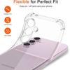 Thick Shockproof Silicone Clear Phone Case For Samsung Galaxy S23 FE S21 FE S24 Ultra S23 S22 S21 Protection Case Back Cover