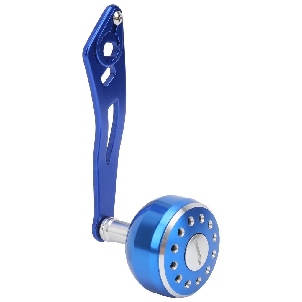 Angelrolle Griffgriff Aluminiumlegierung Baitcasting Rolle Wippe Ersatz 8x5mmB Typ Blau