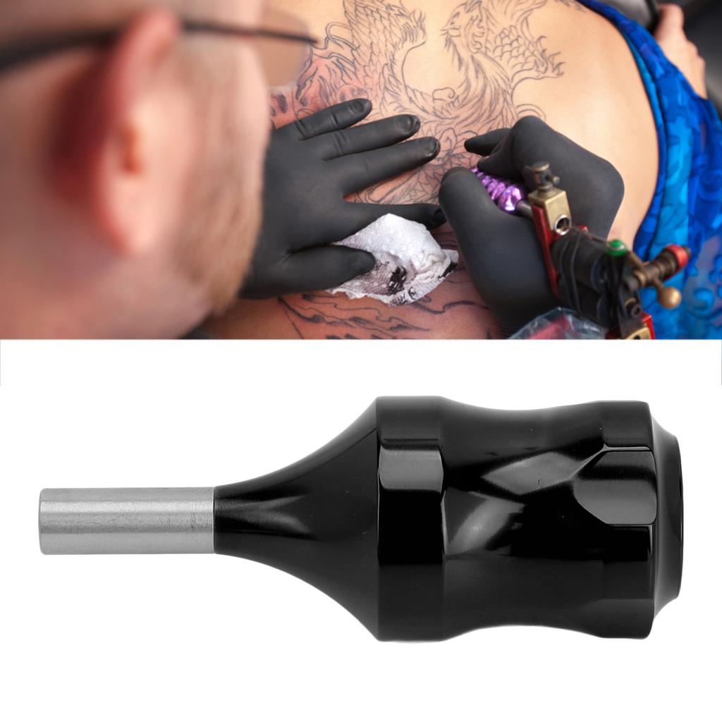 Tattoo Cartridge Grip Aluminum Alloy Lightweight Work Stable Large Friction Tattoo Supplies for Salon