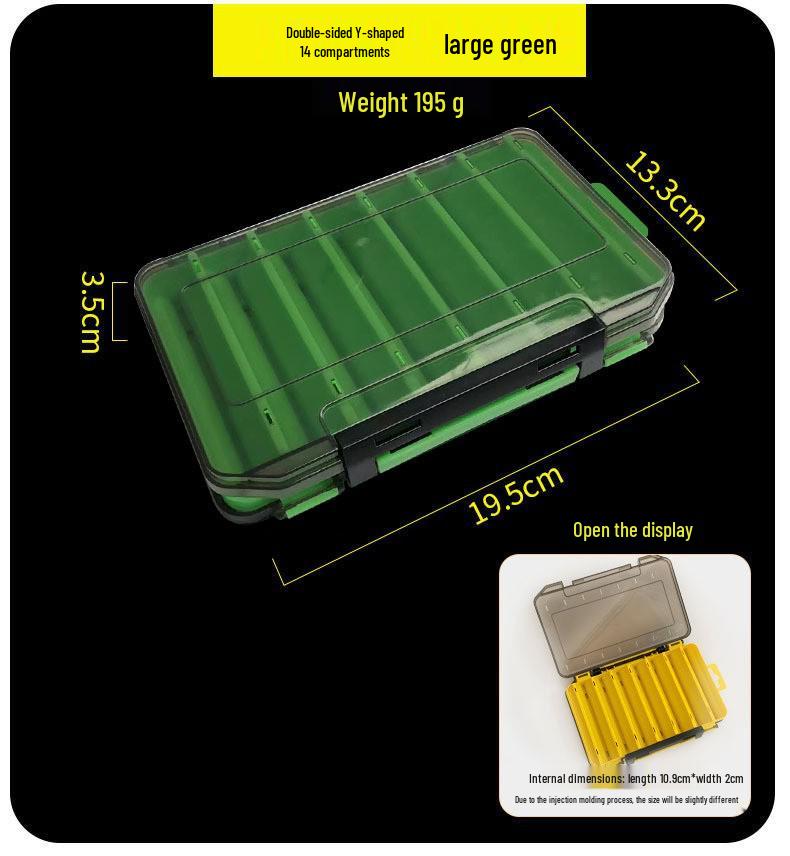Double-Layer Fishing Lure Box - Tackle and Accessory Storage