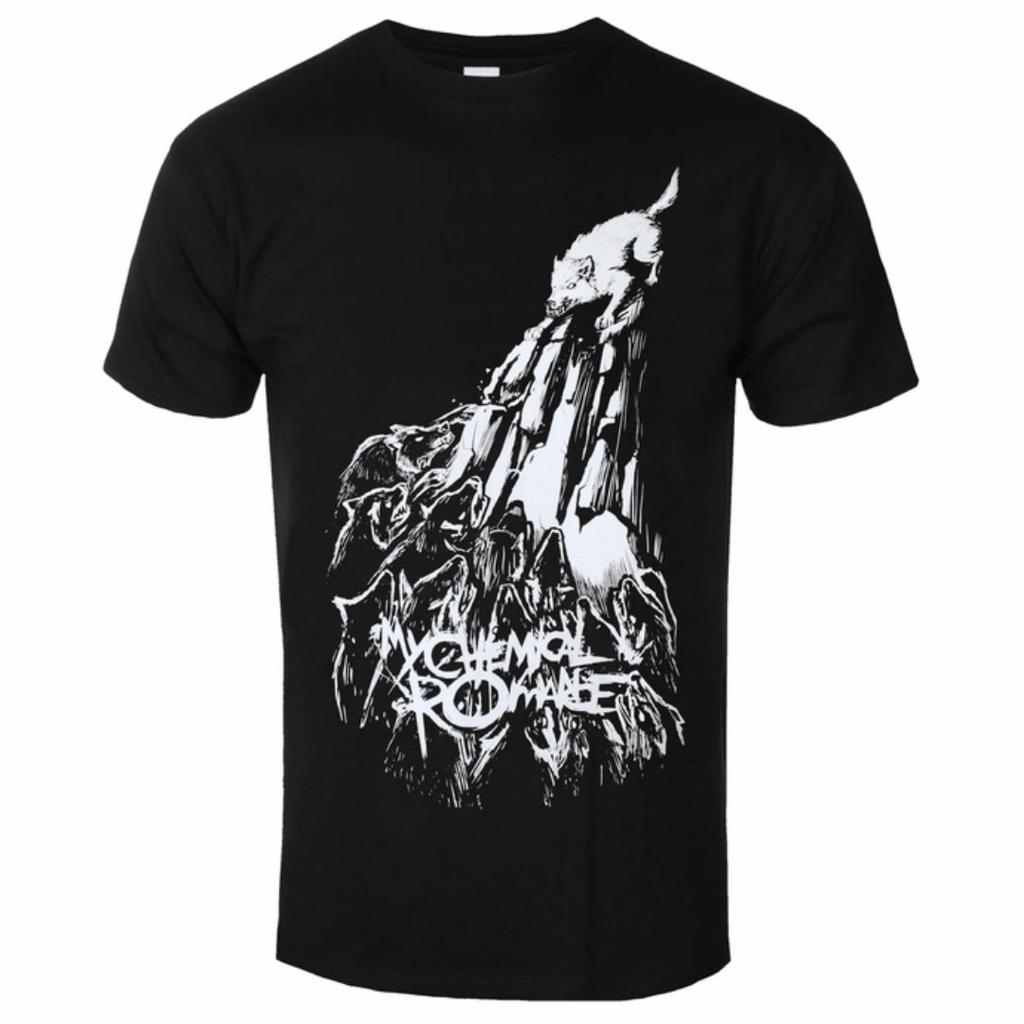 My Chemical Rounisexce Shredded Pattern Printed TShirt Gothic Style TShirt Emotional Punk Band For Unisex And Unisex