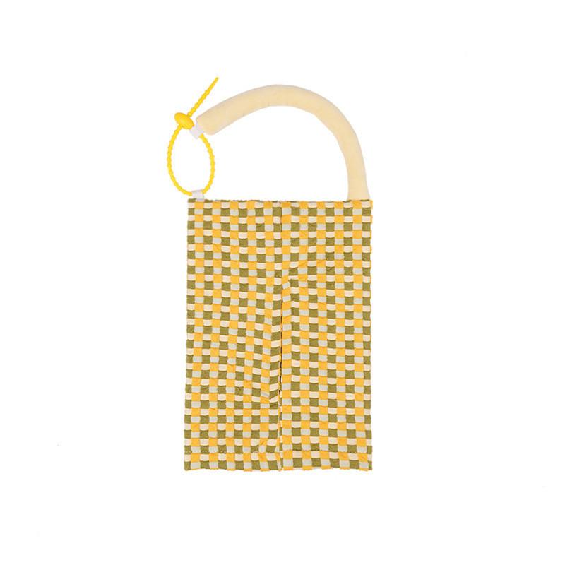 Modern Minimalist Car Tissue Holder With Polyester Fabric For Home And Travel Use