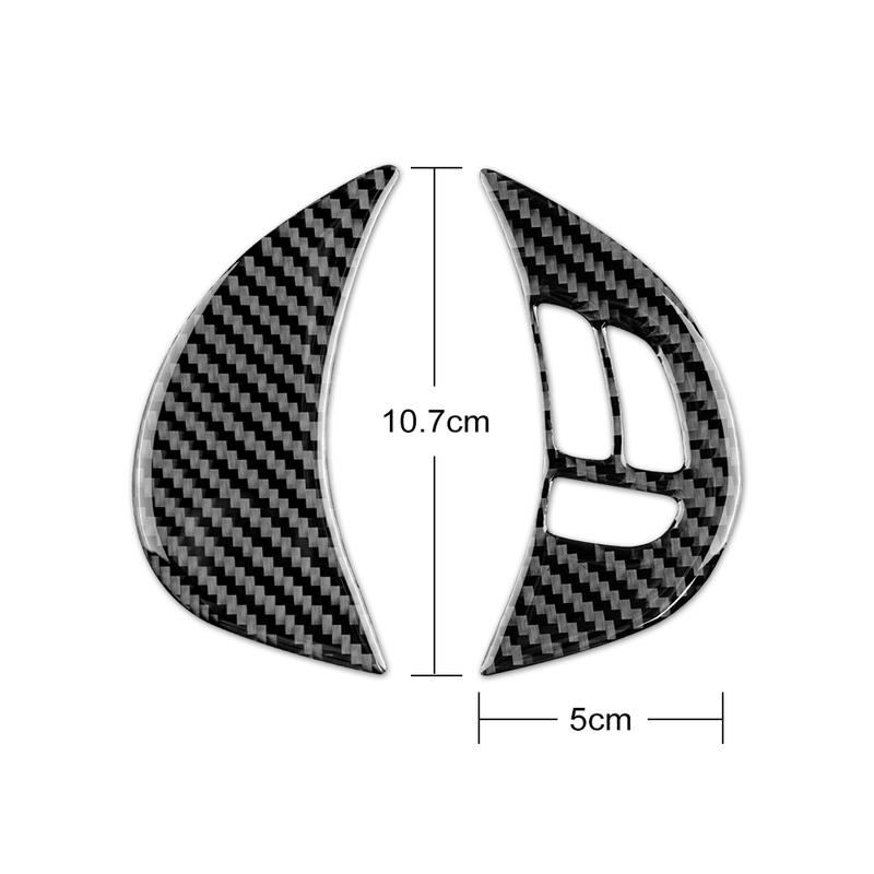 Real Soft Carbon Fiber For Subaru Impreza 2009 2010 2011 Car Steering Wheel Stickers Strip Interior Trim Auto Accessories