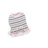 Striped Pet Dress Summer Spring Autumn Clothes Anti Hair Loss Outfit for Cats Teddy Bichon Yorkshire Small Dogs
