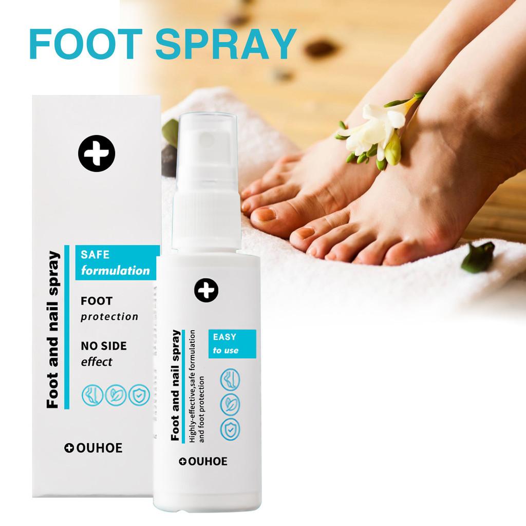 Moisturizing Foot Spray For Dry Cracked Skin And Odor Elimination With Nail Repair Benefits