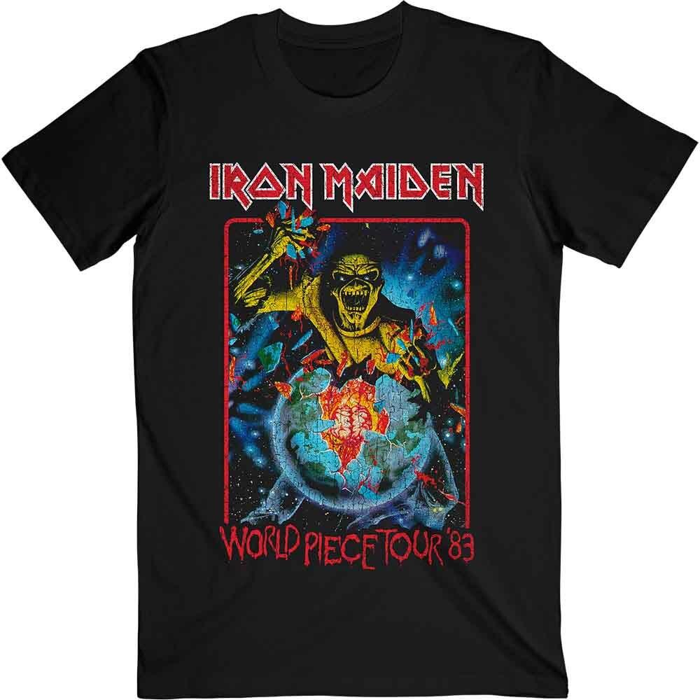 

Iron Maiden World Piece Tour 83 V1 Black T shirt - NEW Unisex T-Shirt L