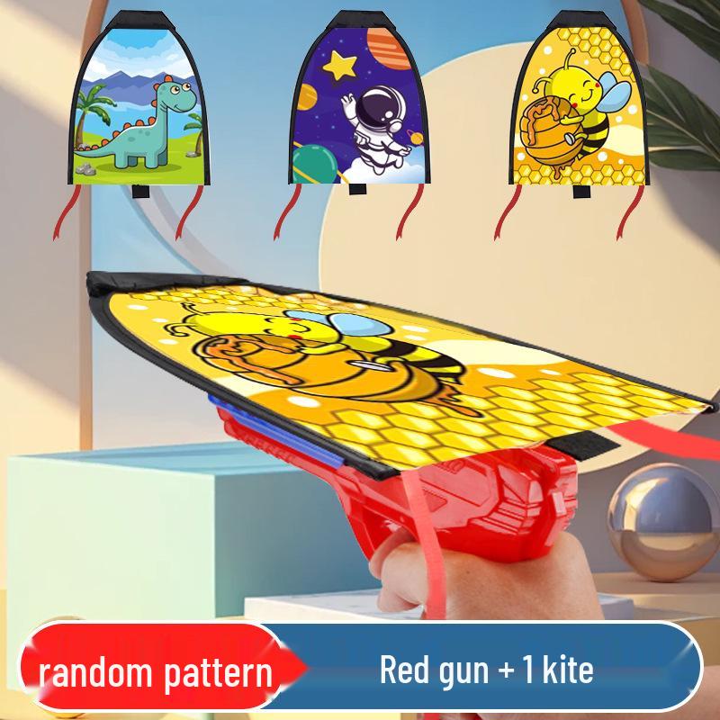 Kids' Foam Airplane Launcher Toy - Hand-Throw Outdoor Flying Gun