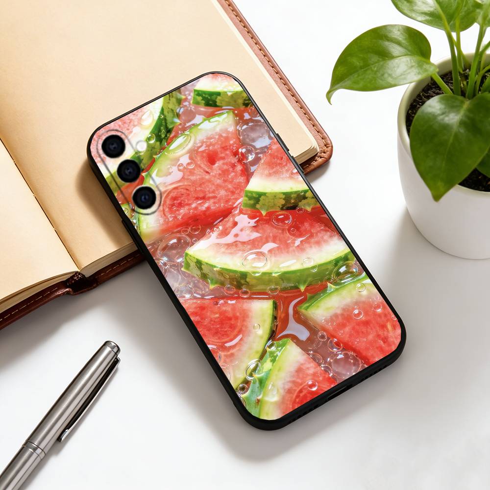 

Cool Summer Phone Case Black Silicone Soft For Samsung Galaxy A73,A72,A71,A70,A53,A52,A51 Samsung a71 5g