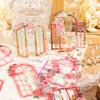 Journamm 10pcs/pack Flowers Window Stickers Laser Silver Decor Junk Journal DIY Srapbooking Aesthetics Stationery PET Stickers