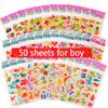25/40/50 Sheets Clipbook Stickers Handmade DIY Diary Book Decorative over Three Years Old Children Gifts for Boys Girls TMZ