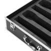 Wireless Microphone Case Aluminum Alloy Hard  Mic Foam Carrying Case Holds 4 Mics Receivers Transmitters Wireless Mic Case