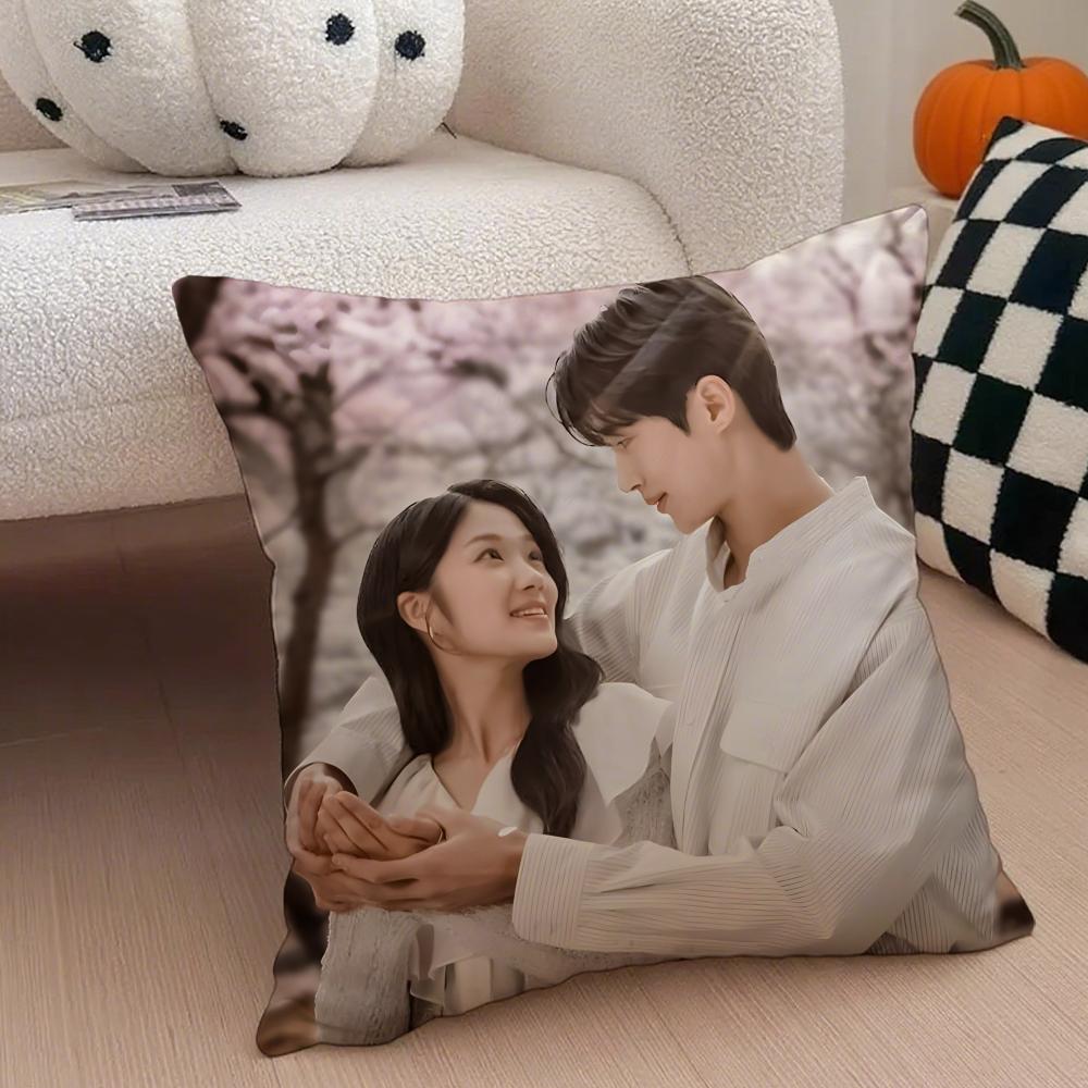 korean drama LLovely Runner Cushion Cover Throw Pillow Cover Hidden Button Durable Polyester Chair Cushion