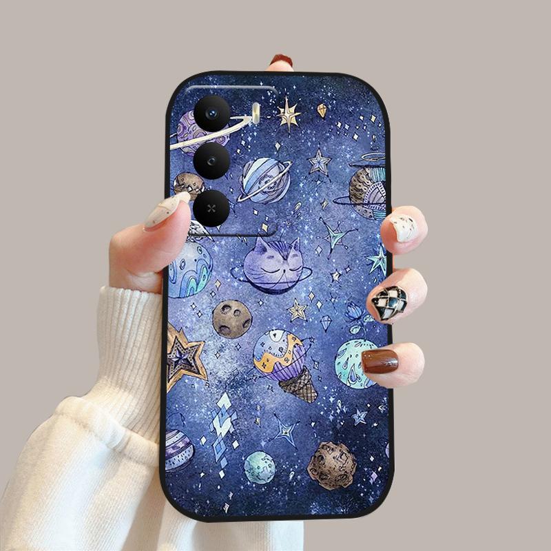 For Realme V60 Pro Case V 60 Pro Silicone Soft TPU Phone Bumper Cover For Realme 14x 5G Fashion Cute Cartoon Protective Fundas