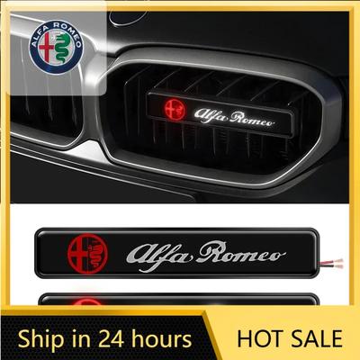 Pegatina de Coche Para 159 147 1 Pieza Insignia Emblema Parrilla delantera del capó del coche Luz LED Decorativa Para Alfa Romeo 159 Giulietta Giu RY7