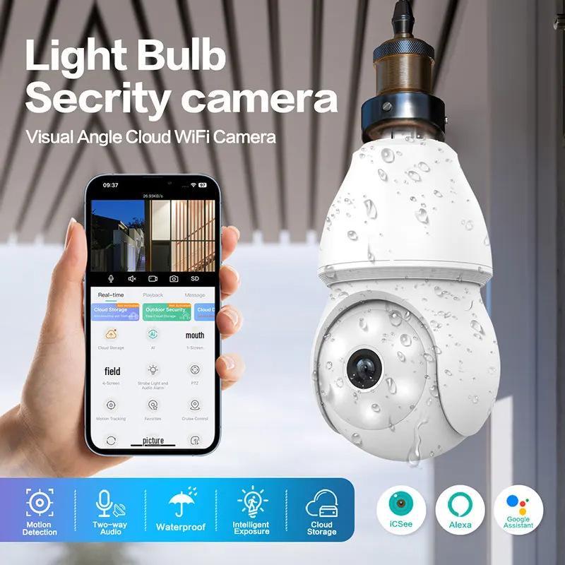 

ICSee Dual-Lens HD Smart WiFi Camera: Wireless 360° Full-Color Night Vision Security System