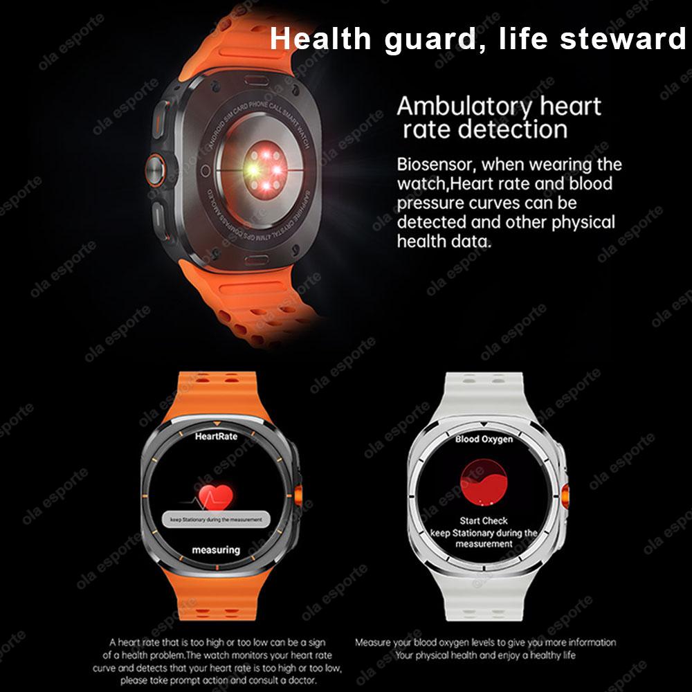 U8 Ultra IOS Android 9.0 Smart Watch Men 4G 5G SIM Card WiFi NFC GPS Compass 32GB Smartwatch Rotating Camera Sport Watch 7 Ultra