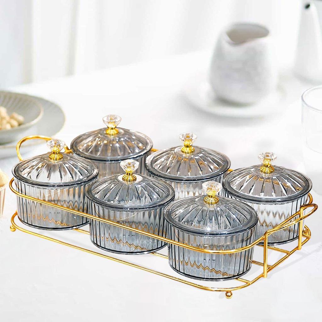 Divided Serving Platter Dried Fruit Tray Fashion Snack Bowls Nut and Candy Tray Nuts Plate for Dining Table Wedding Desktop