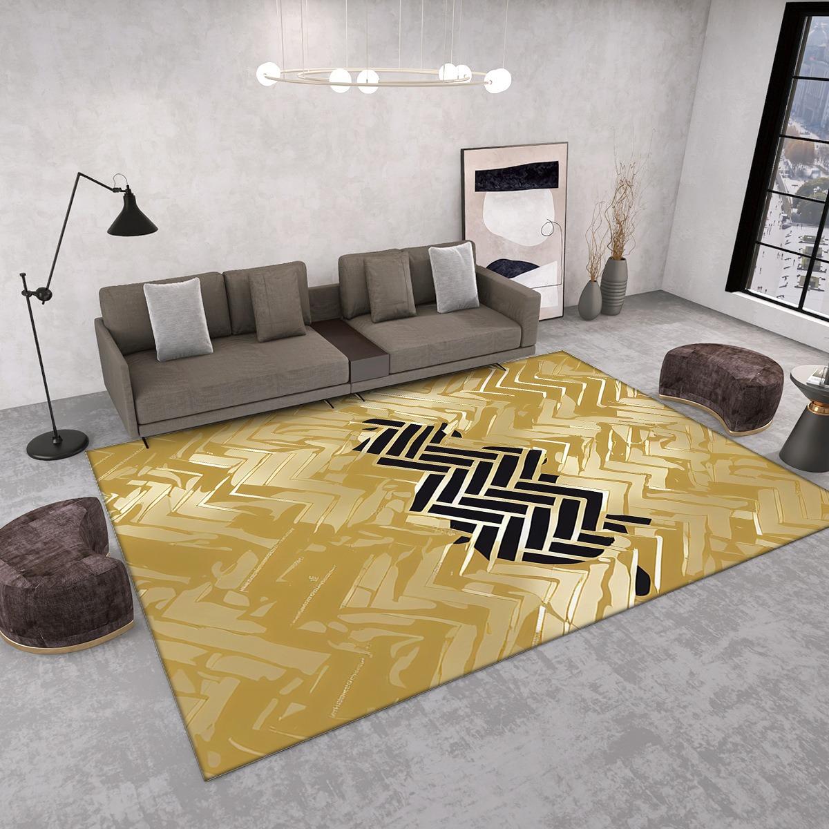 

Europe Style Art Simple Creativity Carpet Living Room Sofa Bedroom Bedside Study Entrance Door Rug Non-slip Home Decoration Mat 40x60cm