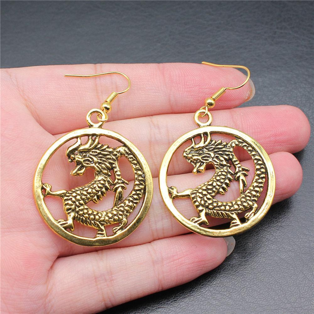 Streetwear New Arrival Dragon Snake Horse Anime-Themed Drop Earrings Unique Formal Gift for Her