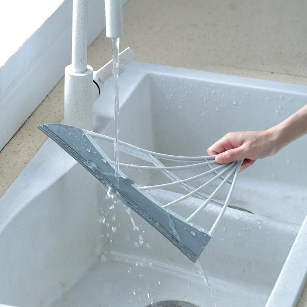 Lazy Broom Silicone Broom Water Stain Remover Floor Scraper Self-Cleaning Broom  Home Cleaning Tool