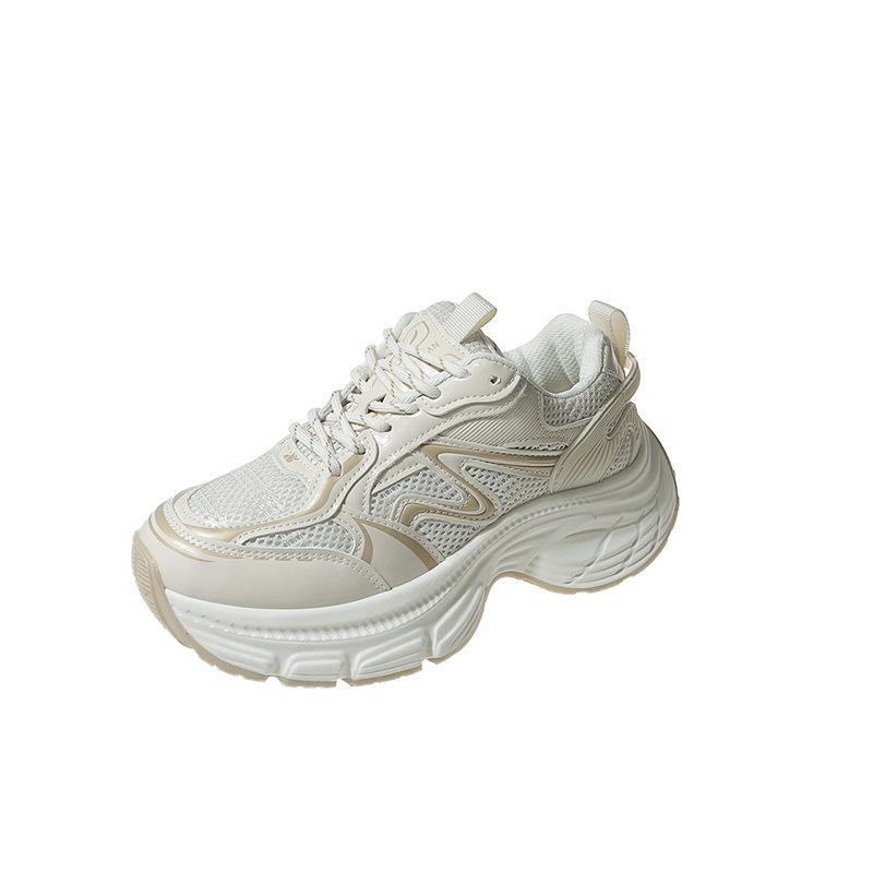 

Platform dad shoes women s early autumn new retro versatile breathable mesh sports heightening casual shoes 35