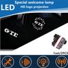ZDFVU1 2PCS Car Door HD LED Lamps Projector Courtesy Welcome Light for VW GTE Logo Golf Tiguan Arteon BORA Passat Jetta Touareg QQ15