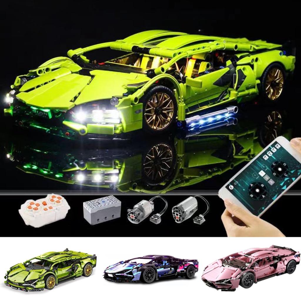 Compatible With Lego Remote Control Racing Car Building Blocks Lamborghini Porsche 911 Foreign Trade Product Assembly Car Model