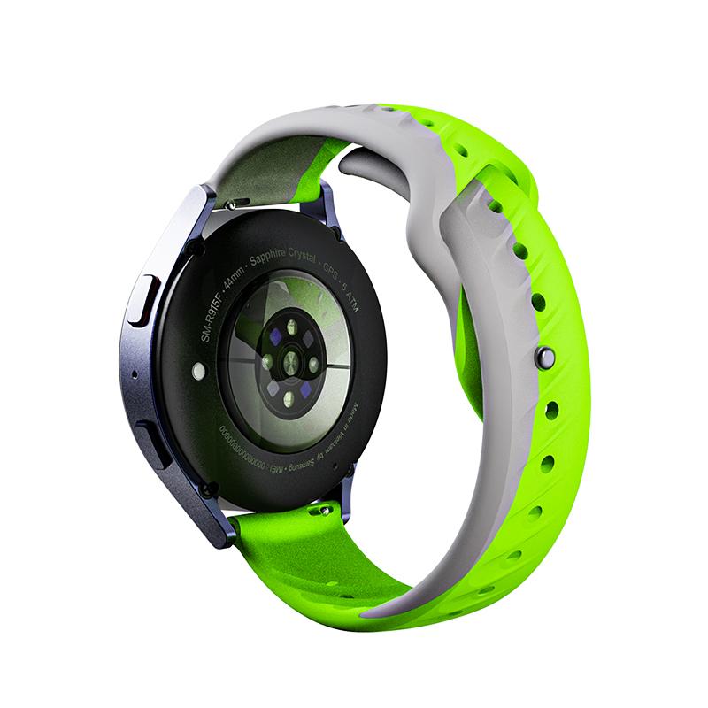 Lightweight Flexible Watch Band FKM Rubber Material Soft Touch Feeling Comfortable Wear All Day Long for Samsung Galaxy Watch