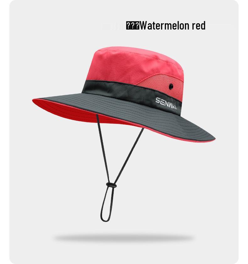 Women's Summer Outdoor Sun Hat with Ponytail Hole - Breathable, UV Protection, Parent-Child Style for Hiking