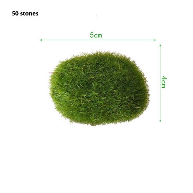 5/10PCS Fake Green Moss Stone Artificial Foam Moss Rocks Micro Landscape DIY Crafts For Home Garden Flower Pot Decoration Stone