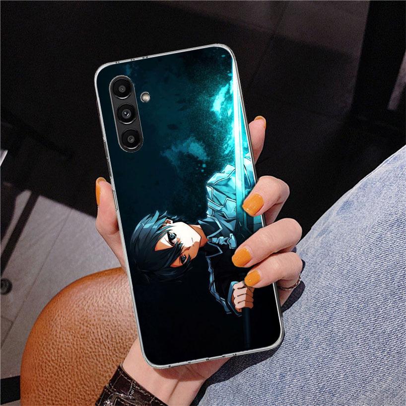 Sword Art Online Kirito Phone Case For Samsung Galaxy A17 A16 A15 A14 A13 A57 A56 A55 A54 A53 A37 A36 A35 A34 A33 A26 A25 A24 A2