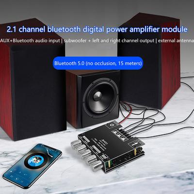 1 stuks Zk-Mt21 2X50W+100W 2.1 Kanaals Bluetooth 5.0 Subwoofer Digitale Basversterker