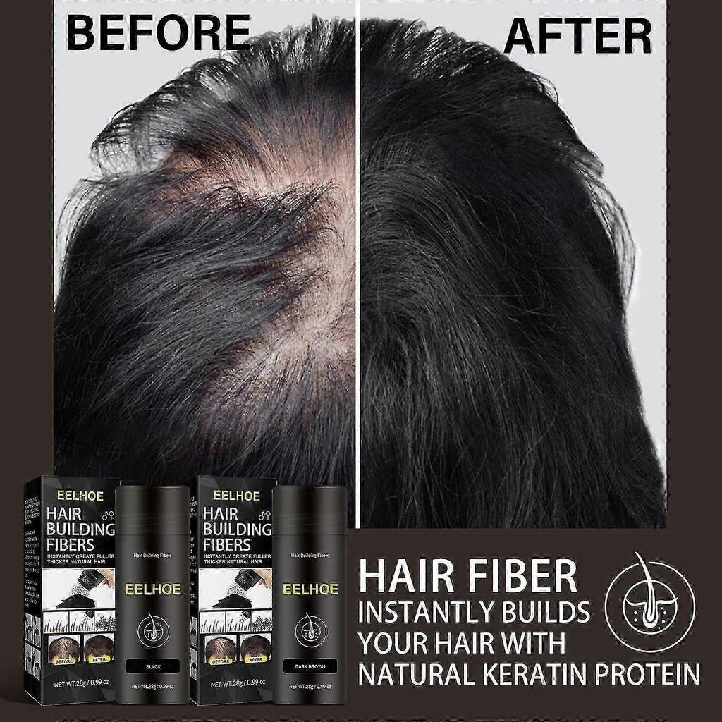 Polvere di Fibre Capillari alla Cheratina Naturale - Capelli Istantaneamente Più Spessi, Voluminosi e Copertura dell'Attaccatura dei Capelli | Lunga Durata, Facile da Applicare, Perfetta per un Aspetto Più Pieno e Styl