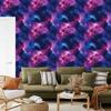 Watercolor Galaxy Wallpaper, Purple and Navy Blue, 50x1000